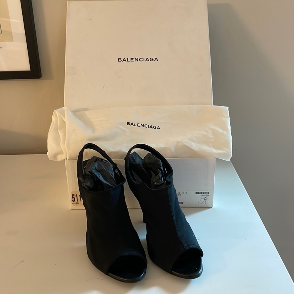 Balenciaga black sandals - size 38